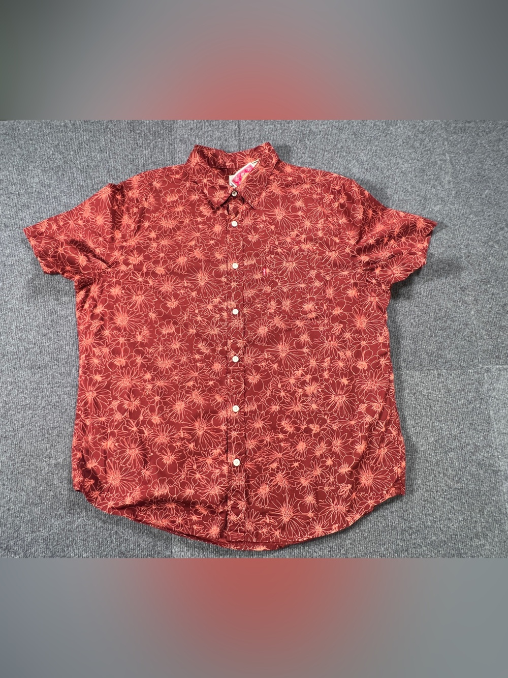 Levi's Floral Button-Down Short Sleeve Shirt